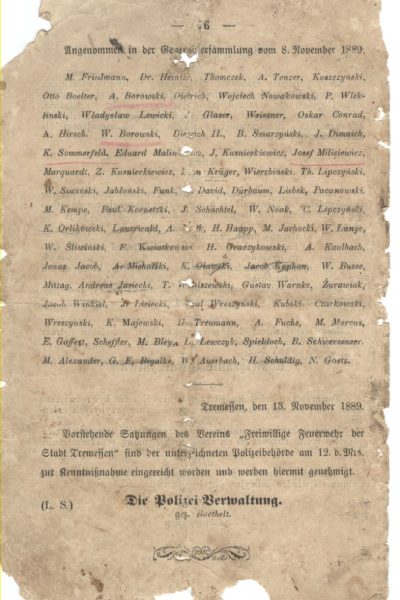 Do ,,Historii społeczności" - Historia synagogi w Trzemesznie