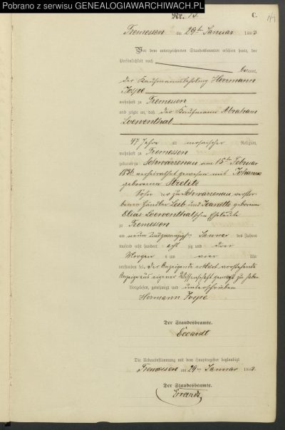Abraham Loewenthal akt zgonu_1883