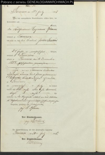 akt_zgonu_Isidor_Süsskind__zglaszajaacy_Heimann_Pflaum