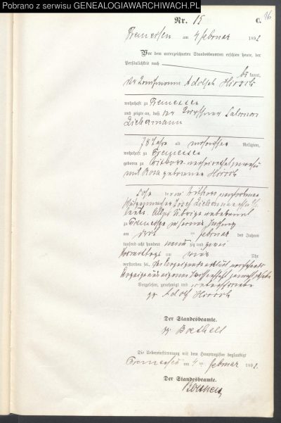 aky zgonu salomon Liebermann