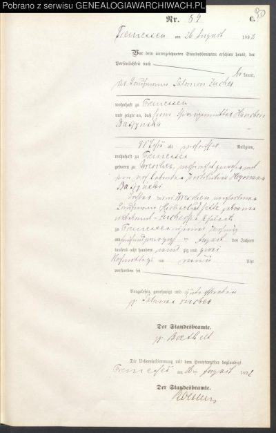 Hanchenn Baszynska_akt zgonu_1892